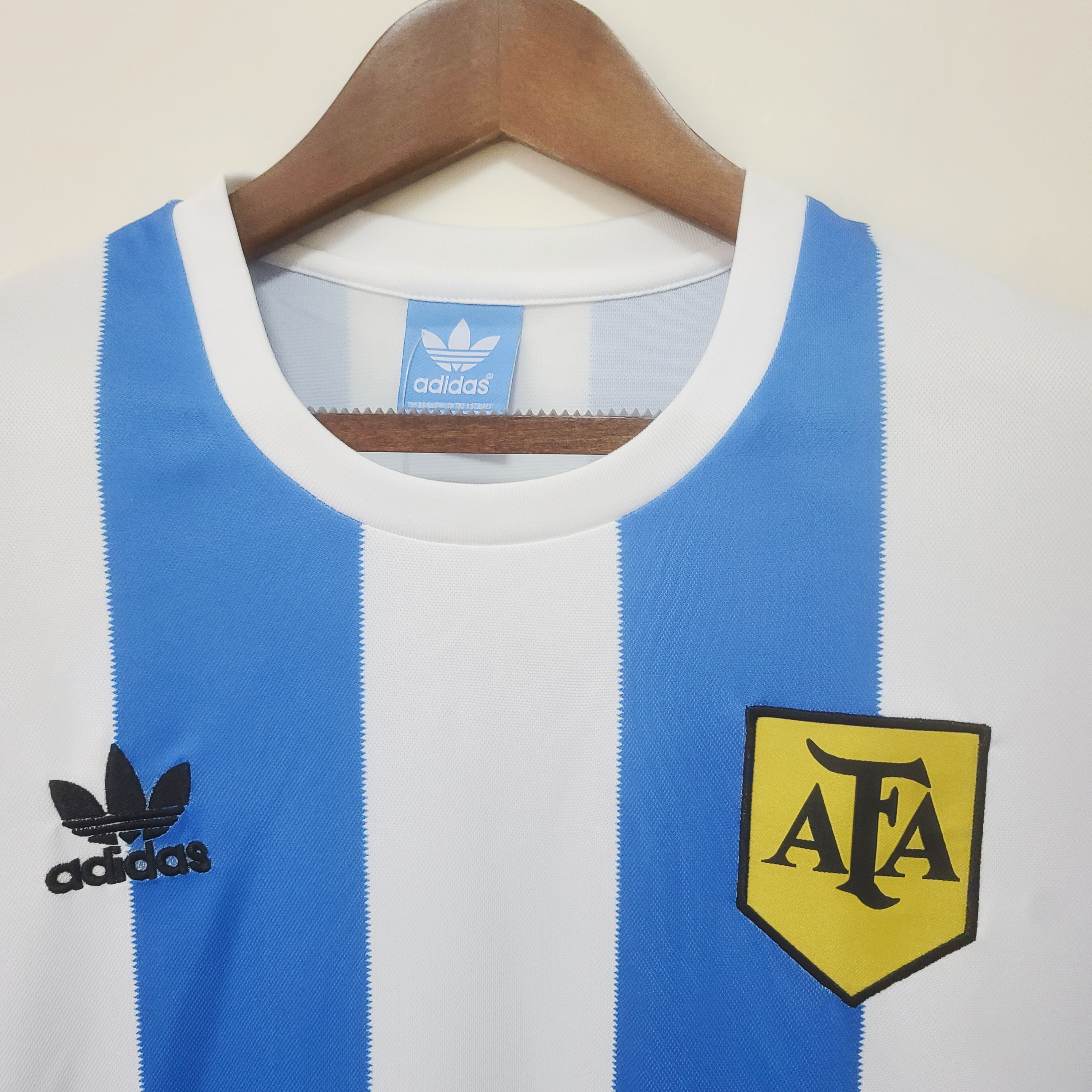 Retro Argentina 1978 Home Stadium Long Sleeve Jersey