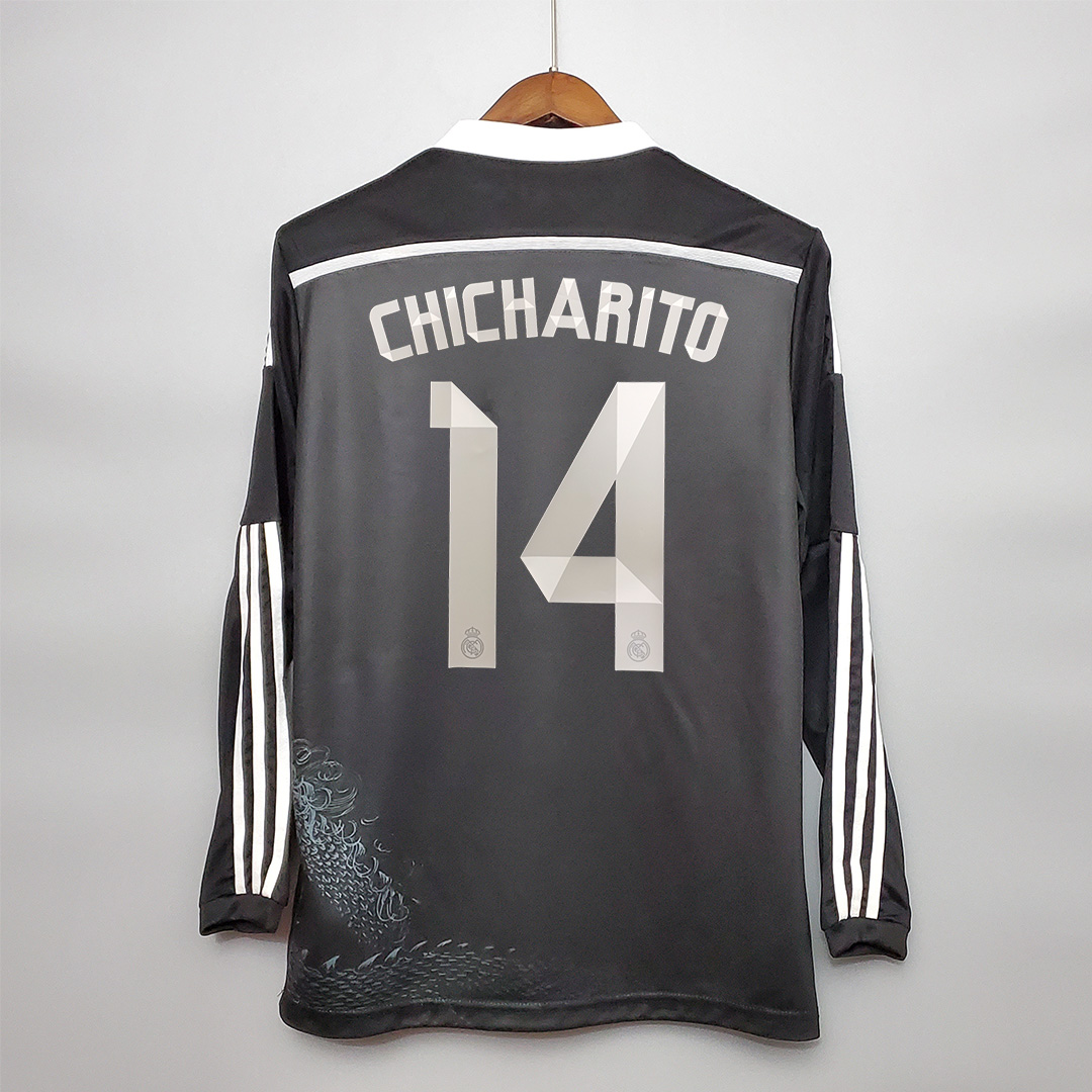 Real Madrid Retro 14-15 Third Away Long Sleeve Jersey