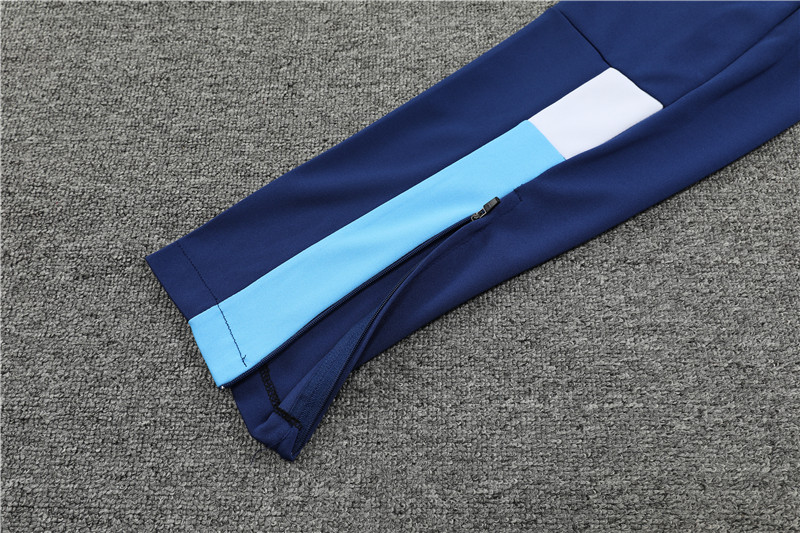 Marseille 23-24 Kids Long Sleeve Training Set Blue and White