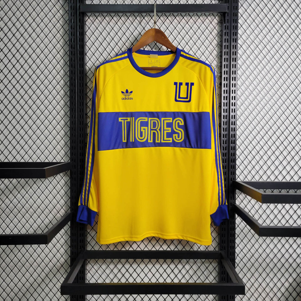 Tigres UANL 23-24 Home Stadium Long Sleeve Jersey - Fans Version