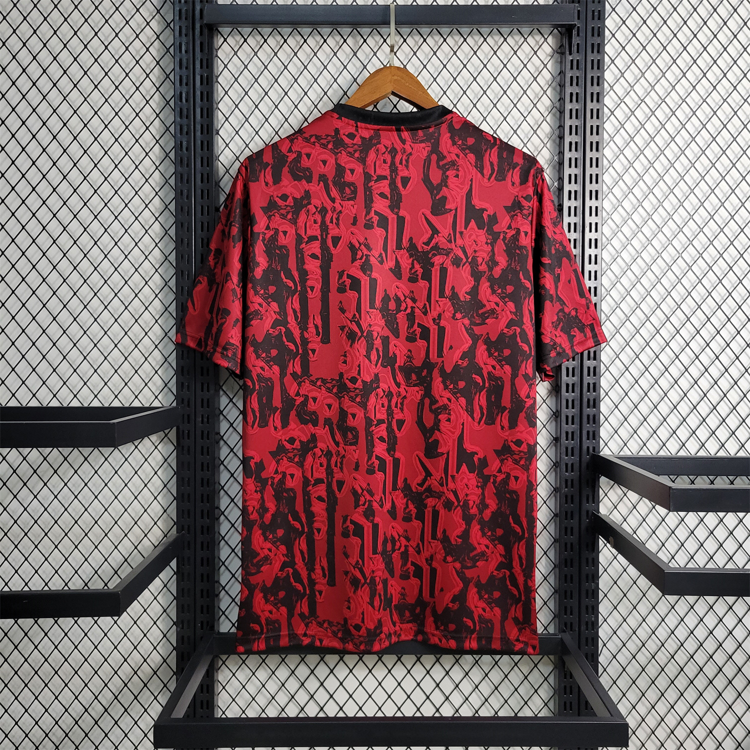 Manchester United 23-24 Red Black Training Jersey - Fans Version