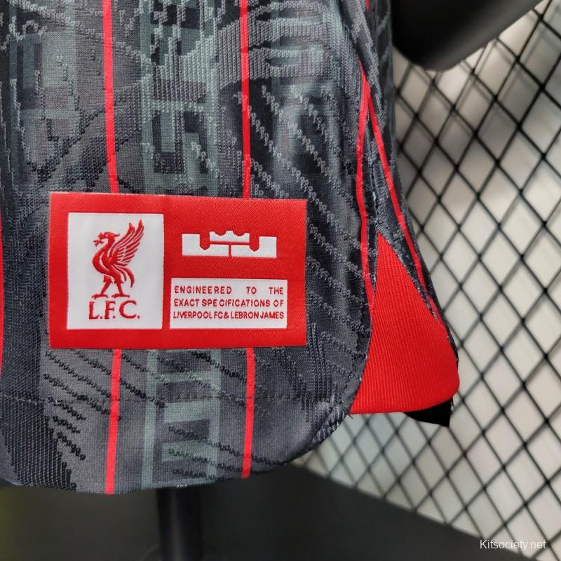 23/24 Liverpool x Lebron Black Jersey - Player Version