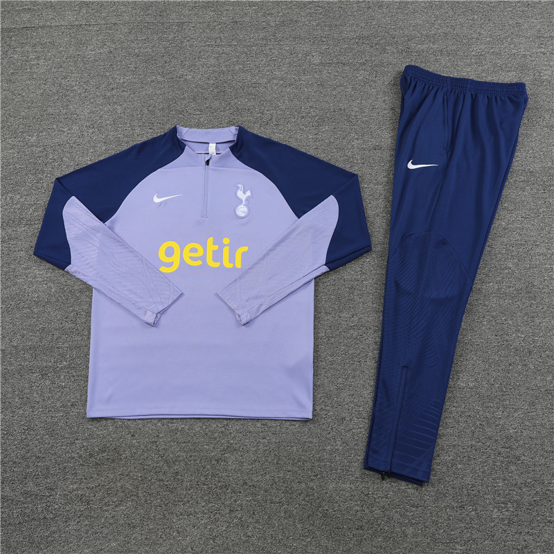 Tottenham Hotspur 23-24 Kids Long Sleeve Training Set Set Purple