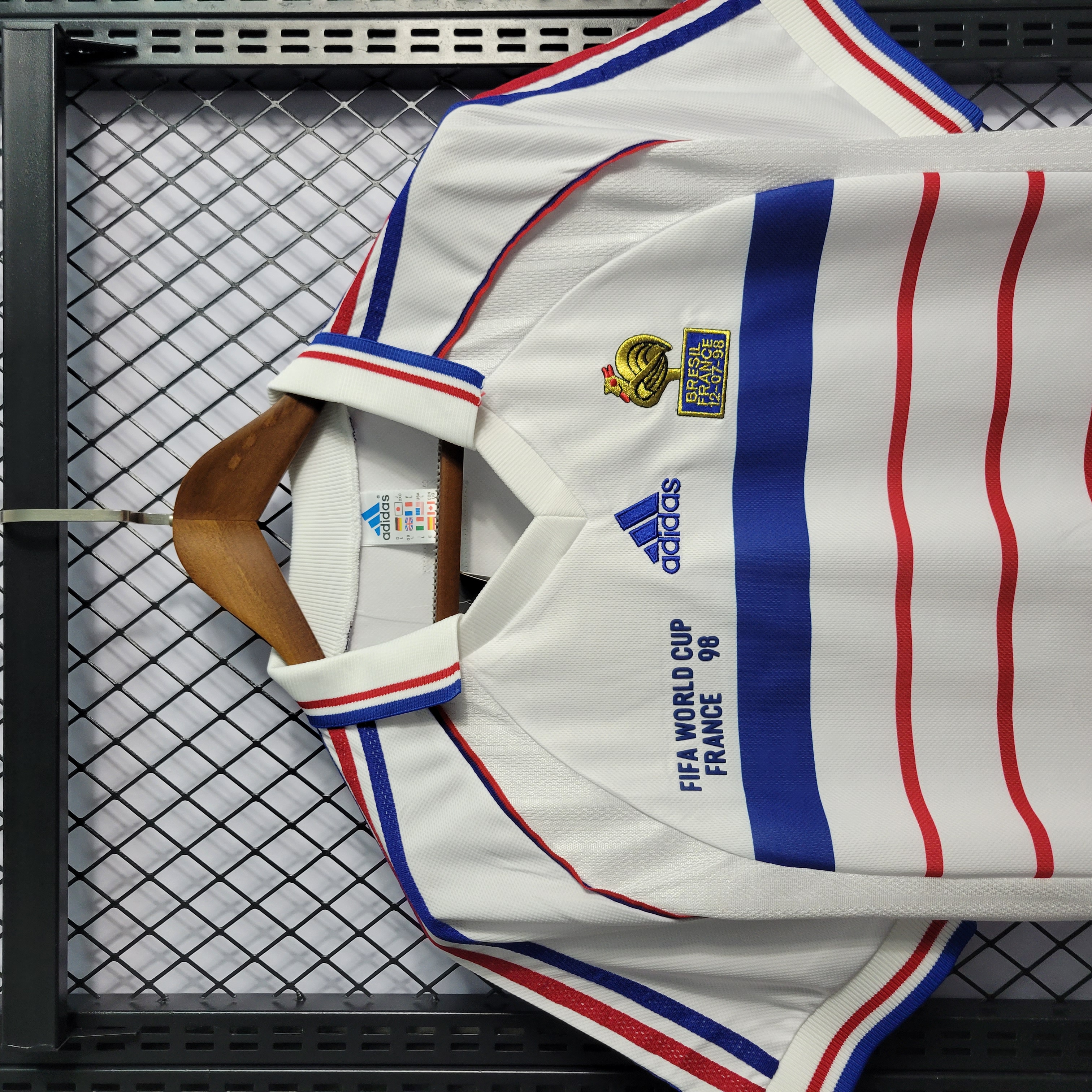 Retro France 1998 Away Stadium Jersey