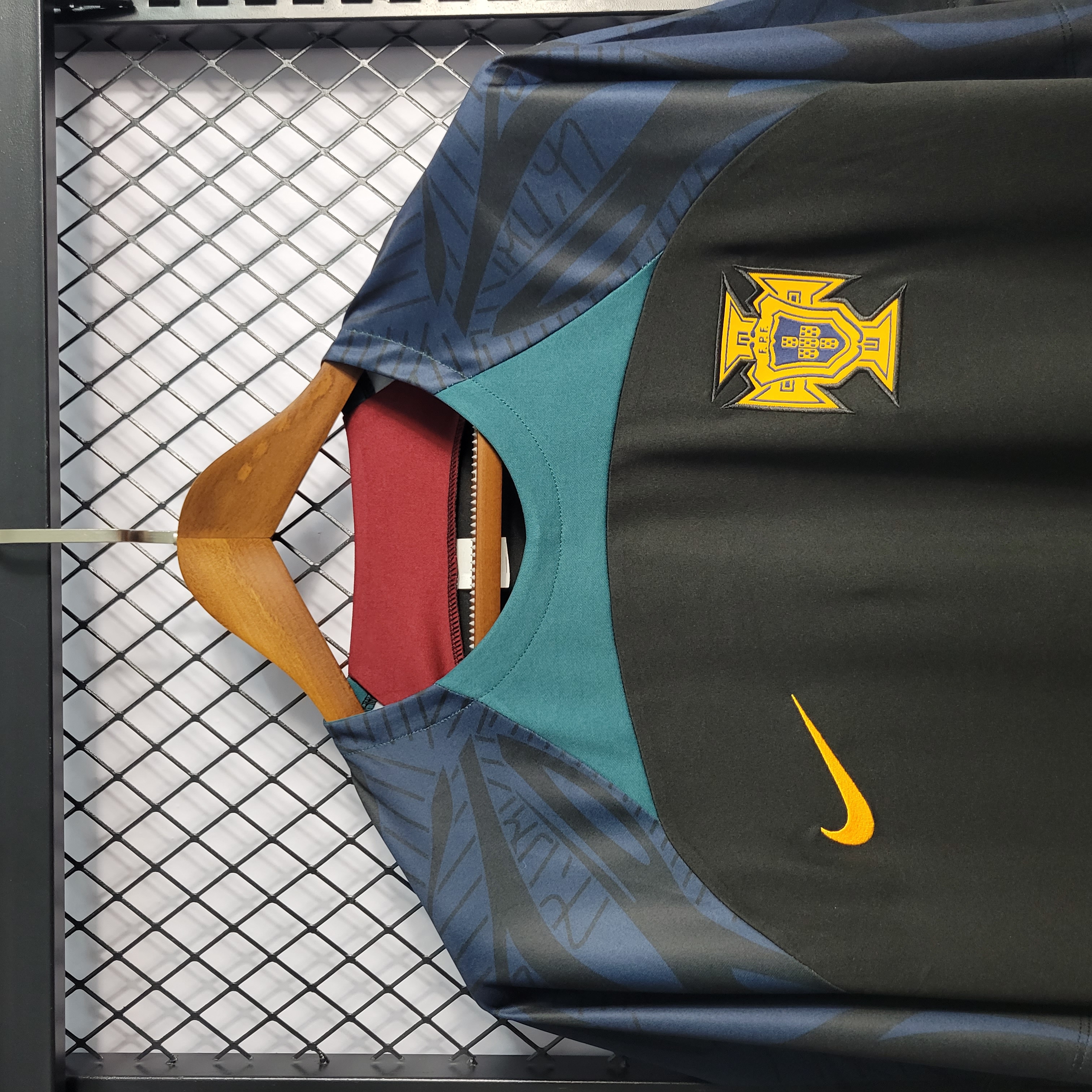 Portugal 22-23 Black Training Jersey - Fans Version