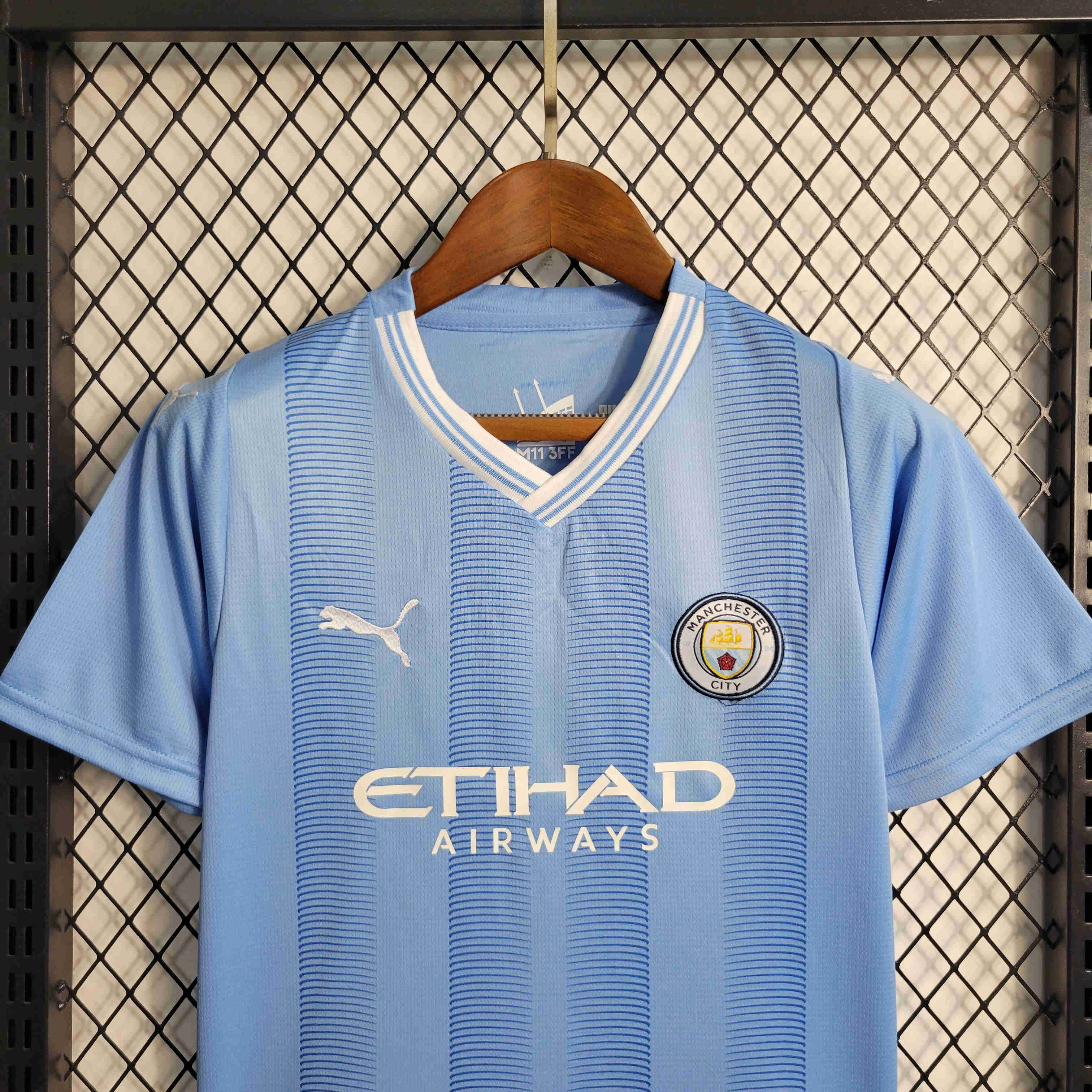 Manchester City 23/24 Home Kids Kit Jersey