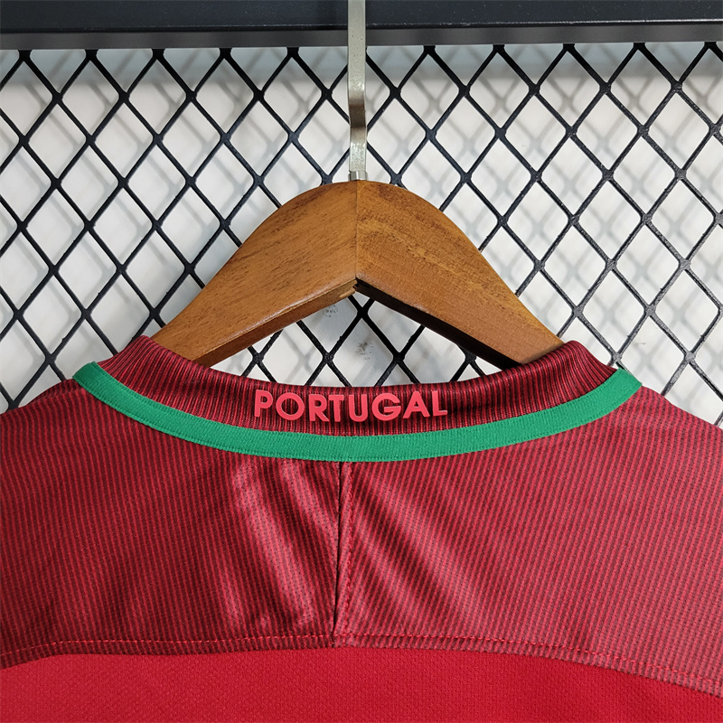 Retro Portugal 16-17 Home Stadium Long Sleeve Jersey