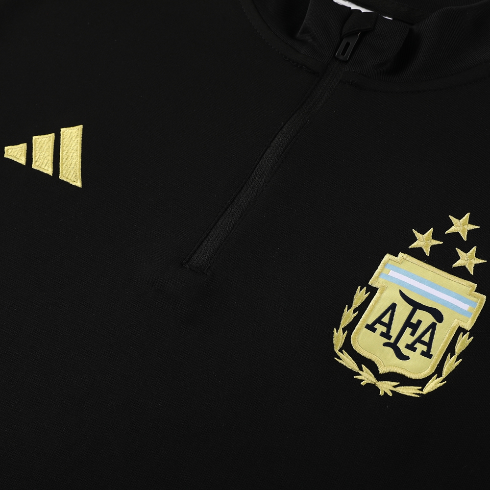 Argentina 23-24 Long Sleeve Training Set - Black