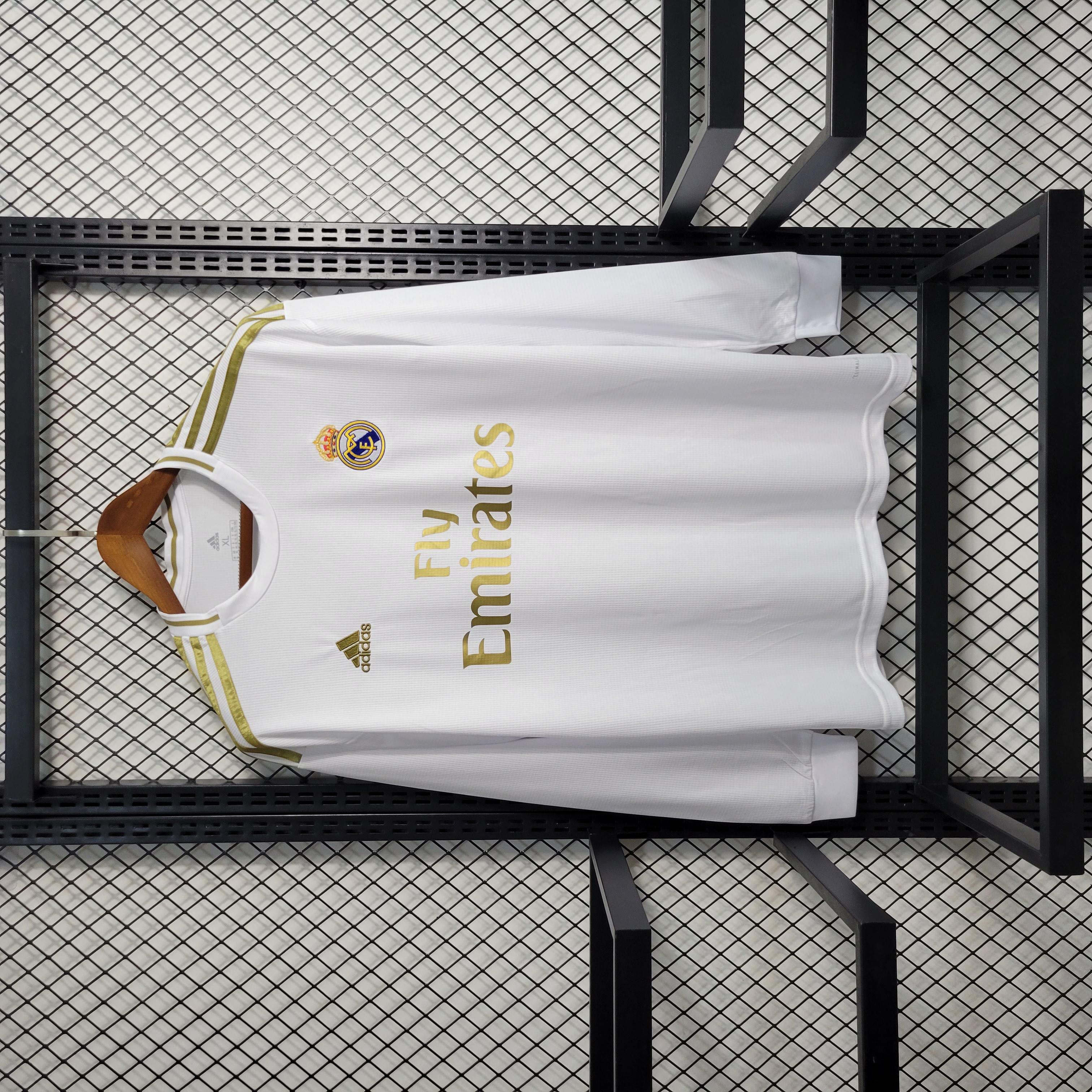 Retro Real Madrid 19-20 Home Stadium Long Sleeve Jersey