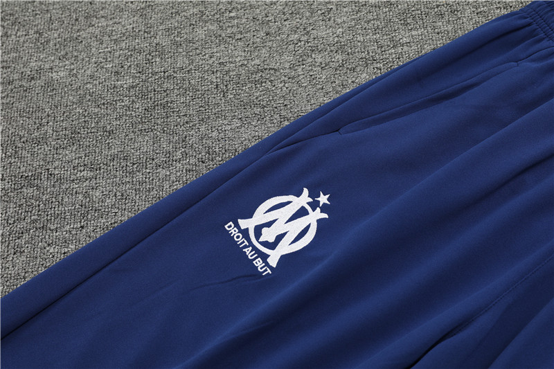Marseille 23-24 Kids Long Sleeve Training Set Blue and White
