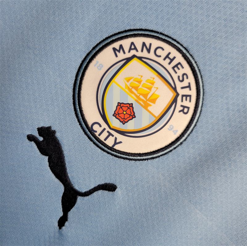 Manchester City 22/23 Home Jersey - Fans Version & Final Haaland