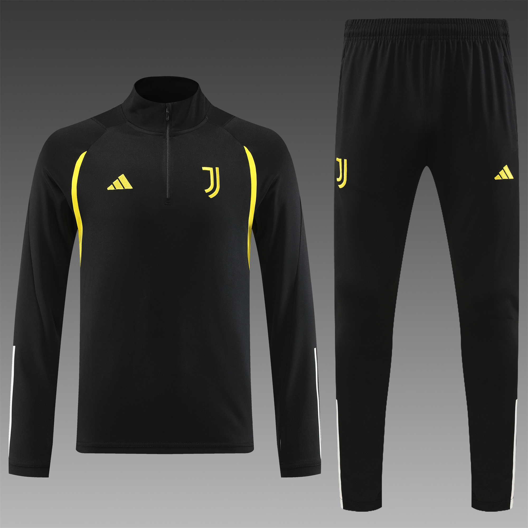 Juventus 23-24 Long Sleeve Training Set Black