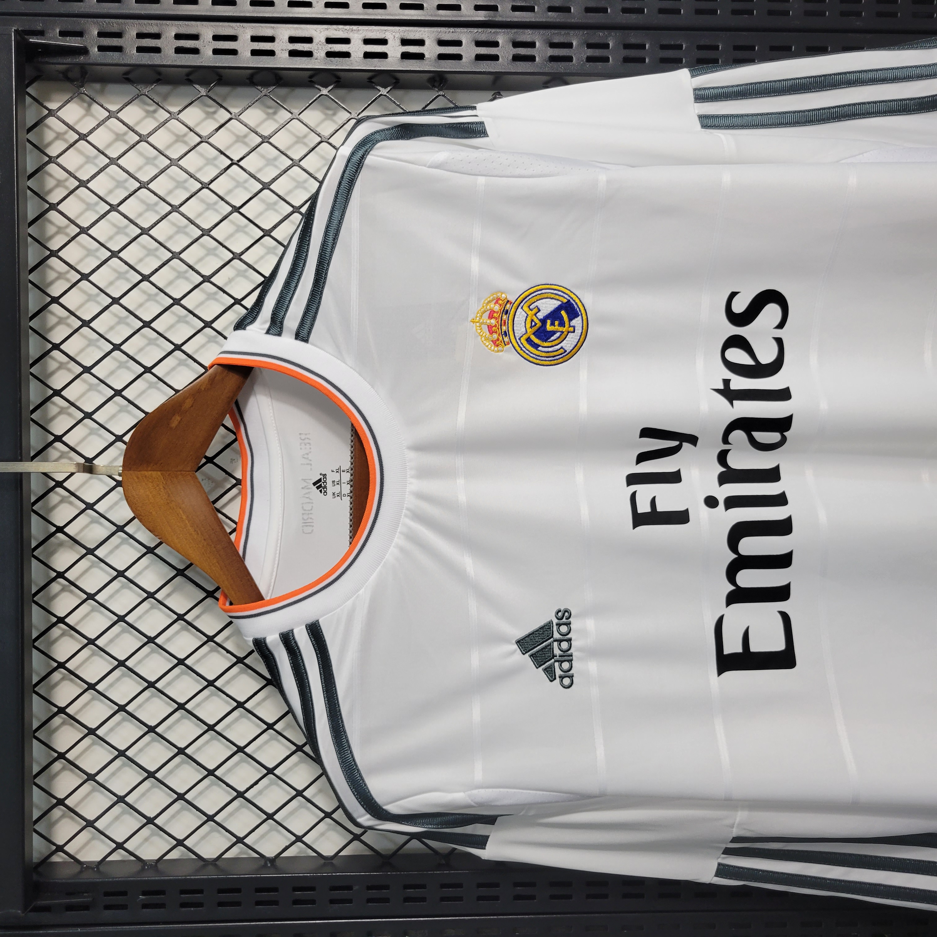 Retro Real Madrid 13-14 Home Stadium Long Sleeve Jersey