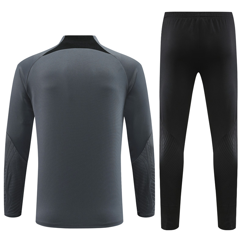 Paris Saint-Germain PSG 23-24 Long Sleeve Training Set -Deep Gray