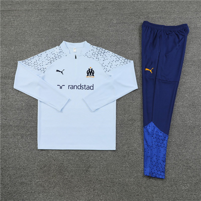 Marseille 23-24 Long Sleeve Training Set -Light Grey