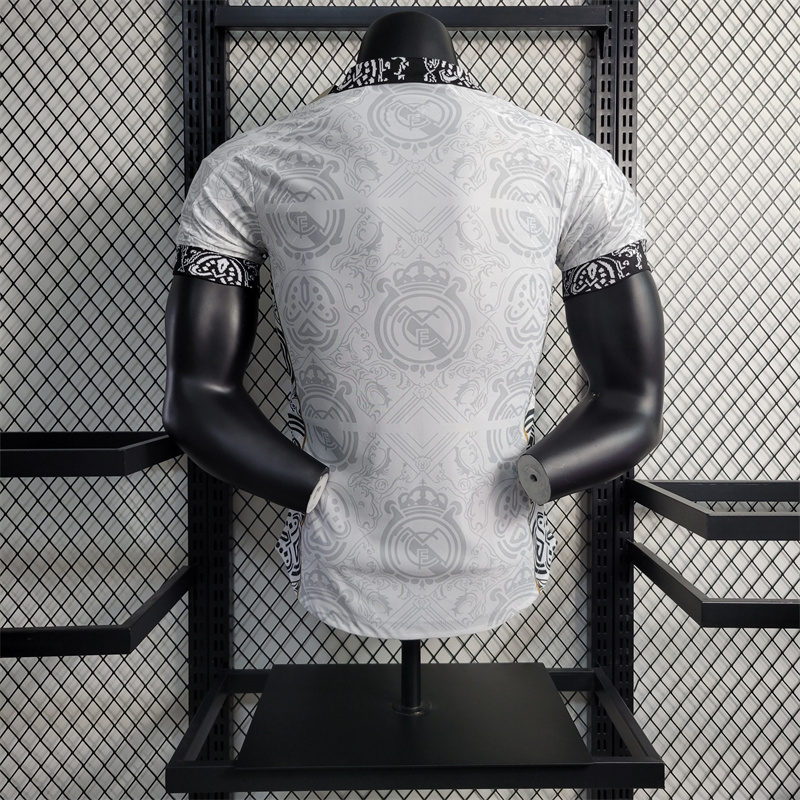 Real Madrid 23-24 White Black Jersey - Player Version