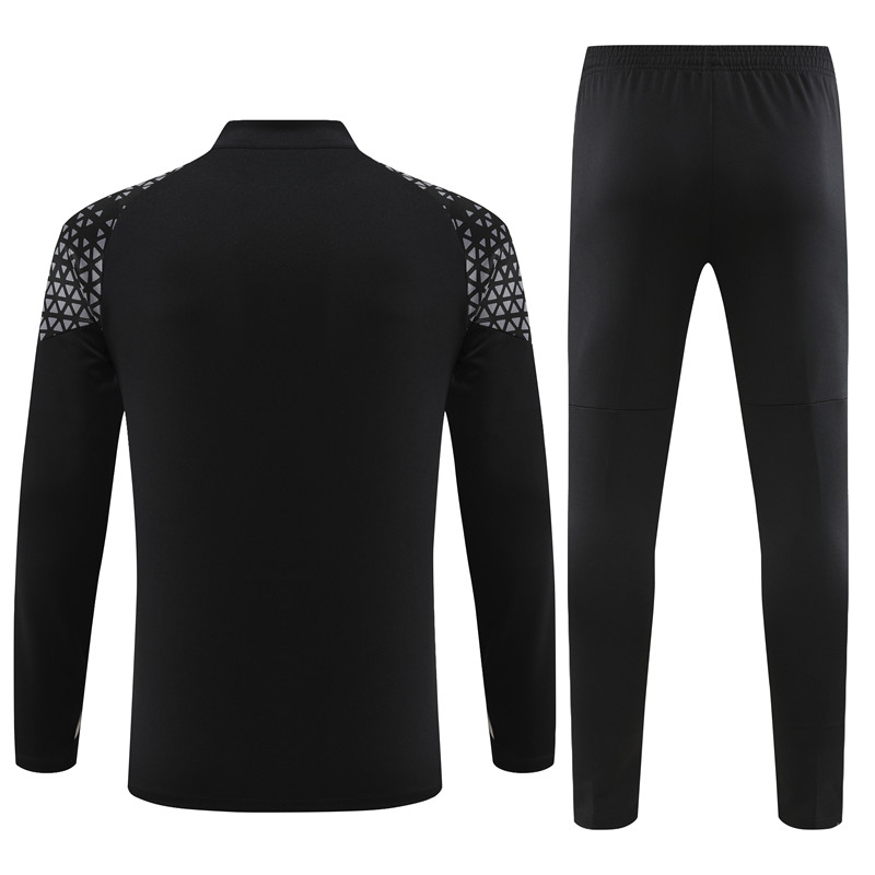 AC Milan 23-24 Long Sleeve Training Set -Black and Red