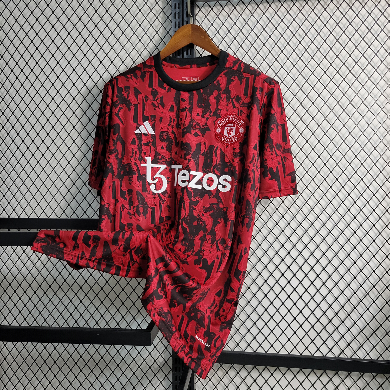 Manchester United 23-24 Red Black Training Jersey - Fans Version