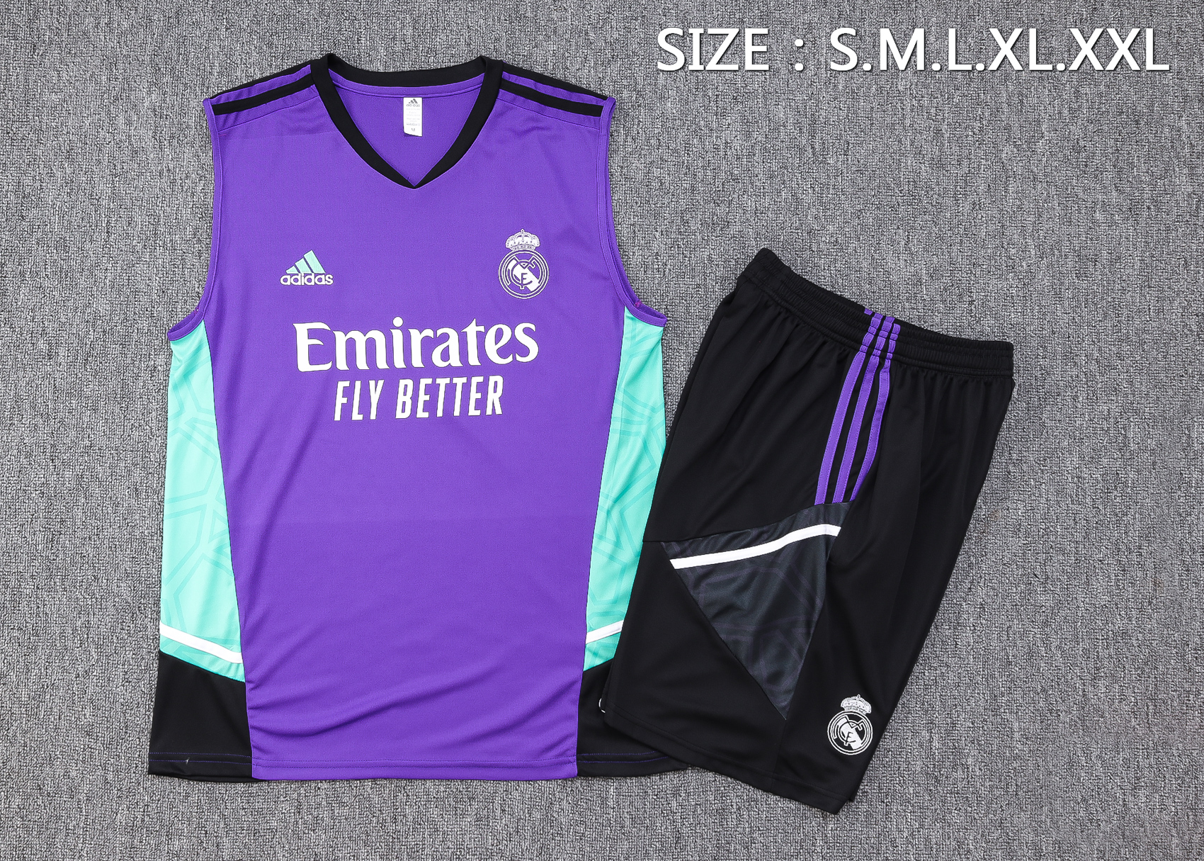 Real Madrid 23-24 Purple Training Vest Suit