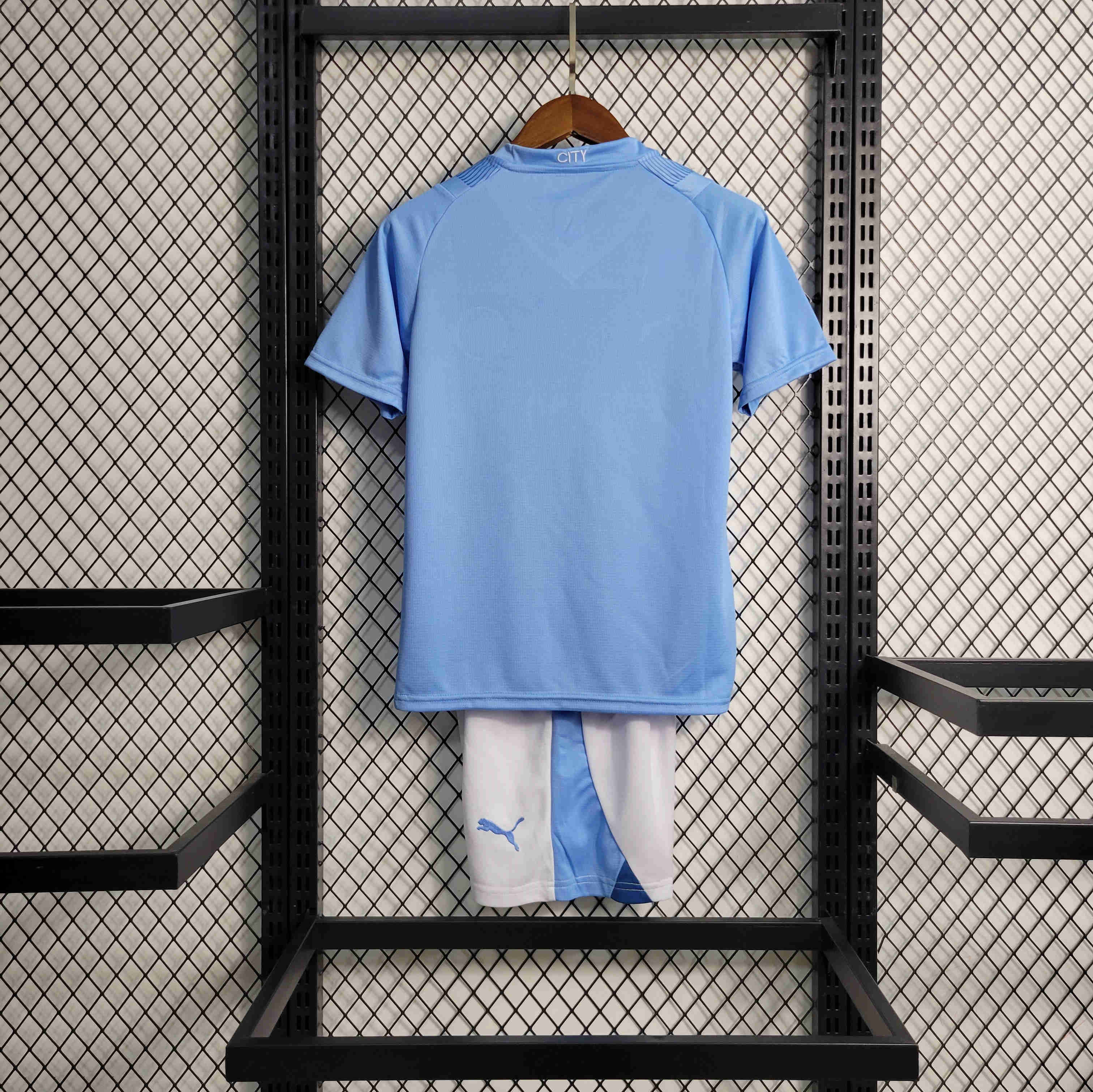 Manchester City 23/24 Home Kids Kit Jersey