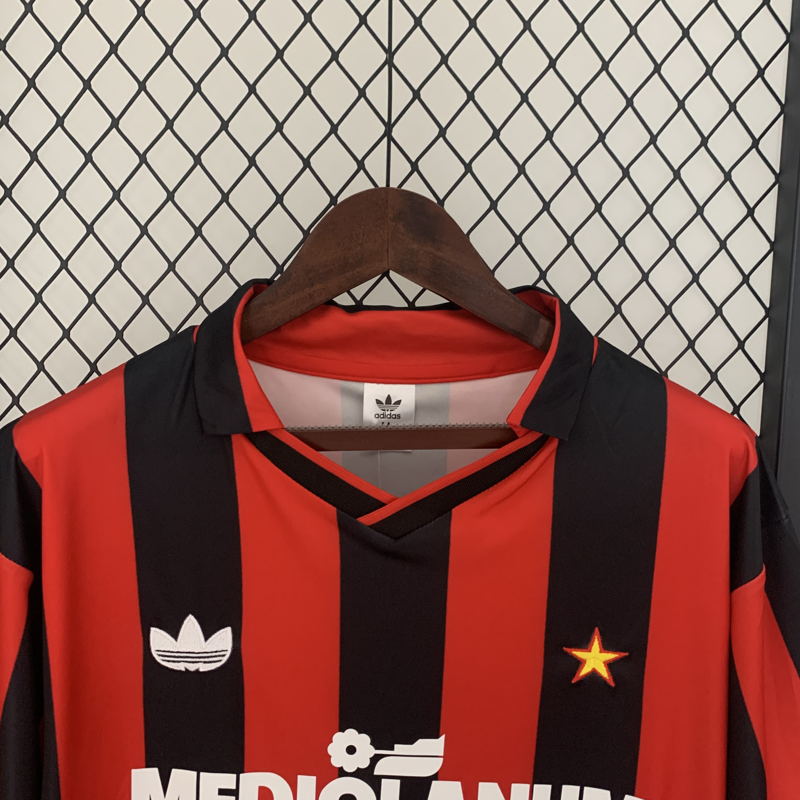Retro AC Milan 90-91 Home Stadium Jersey