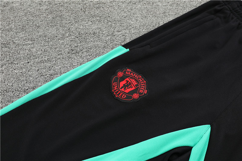 Manchester United 23-24 Kids Long Sleeve Training Set Black