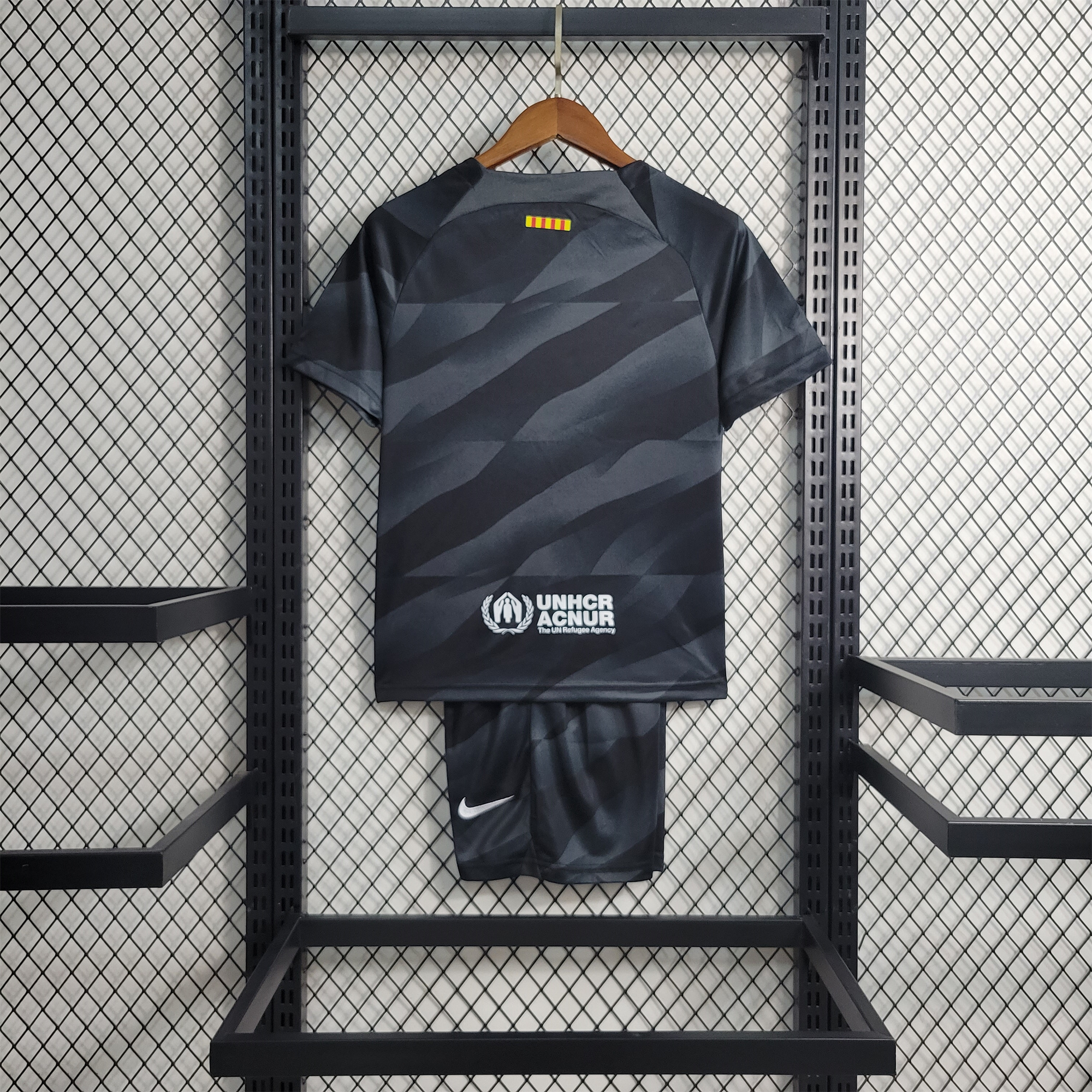 B.A.R.S.A 23-24 Black Goalkeeper Kids Kit