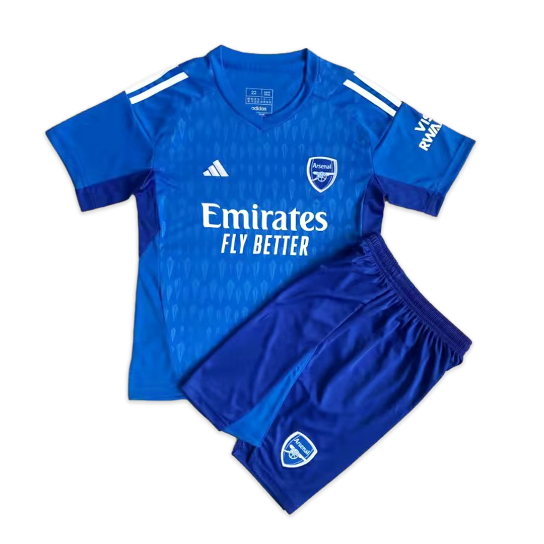 Arsenal 23-24 Blue Goalkeeper Kids Kit