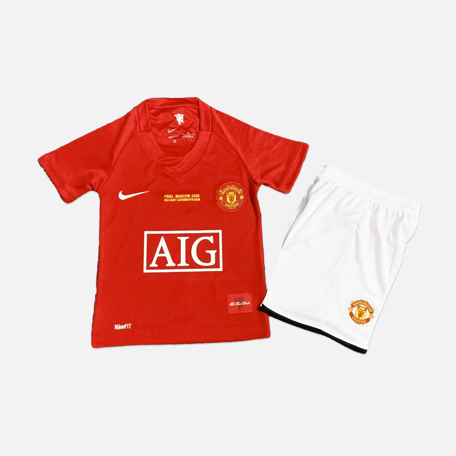 Manchester United Retro 2007-08 Home Stadium Kids Kit