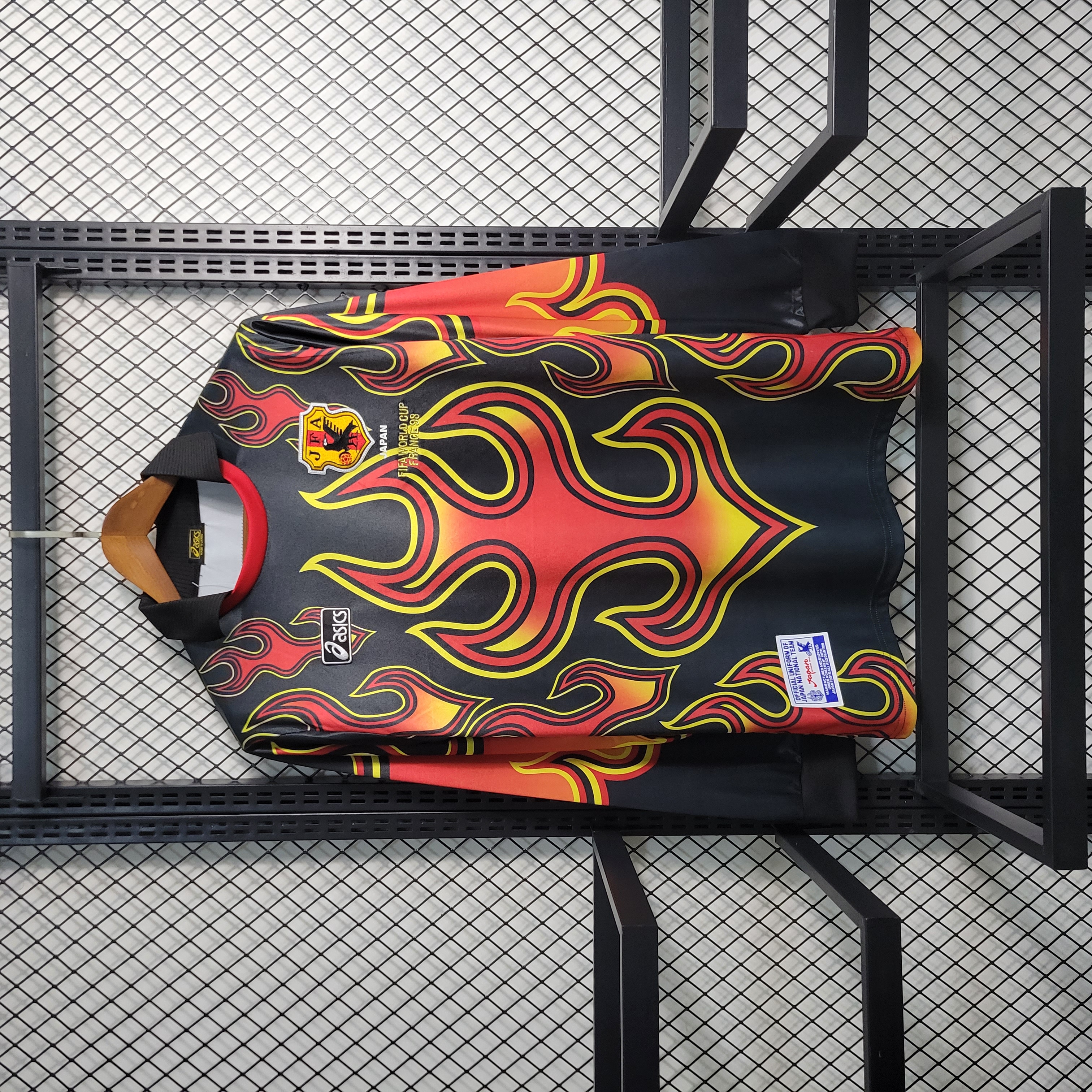 Retro Japan 1998 Red Flame Goalkeeper Jersey