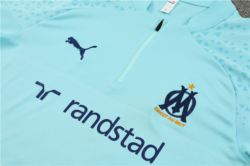 Marseille 23-24 Kids Long Sleeve Training Set Light Blue