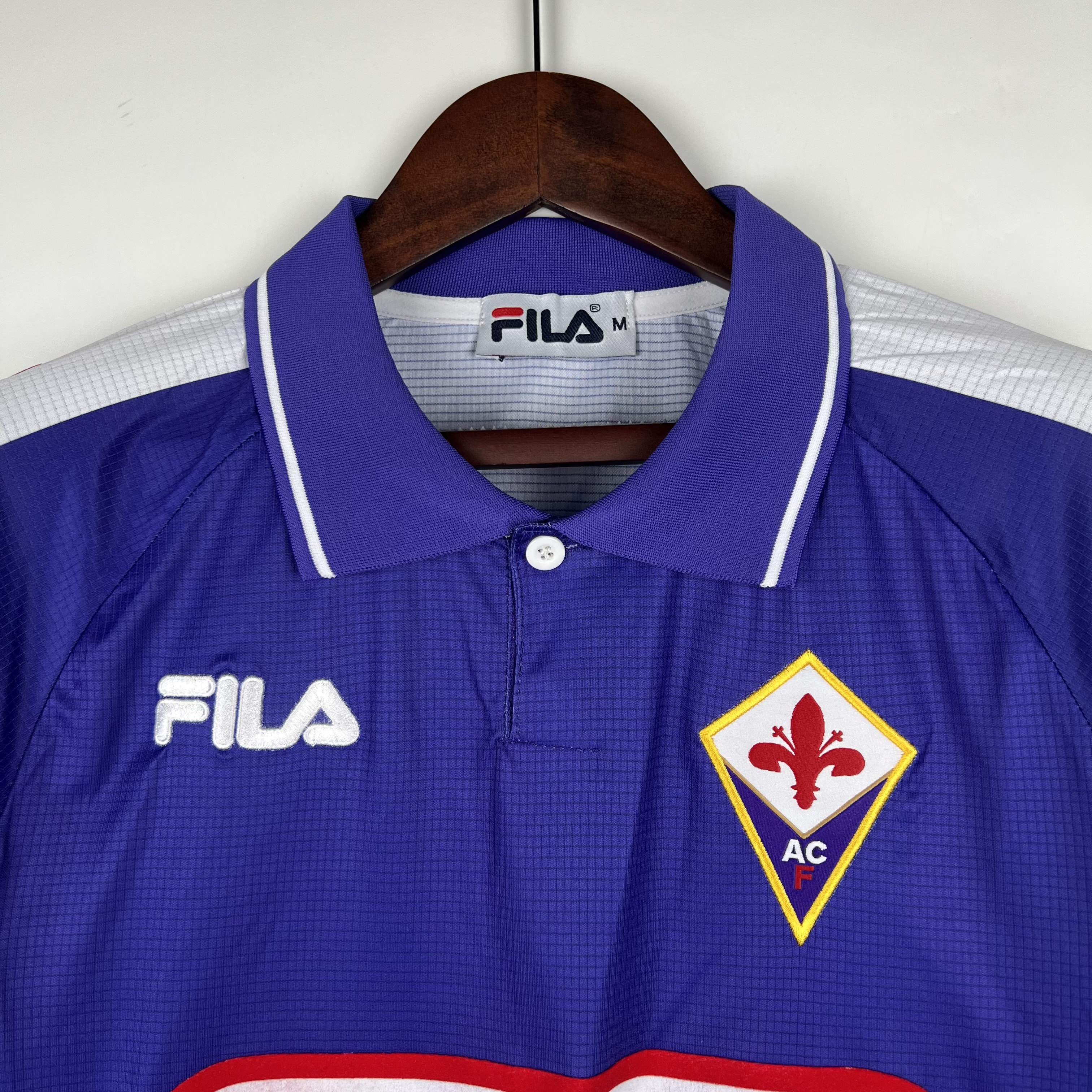 Retro Fiorentina 1998 Home Stadium Long Sleeve Jersey
