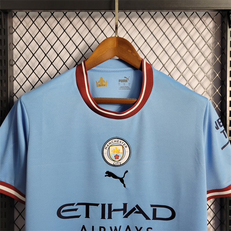 Manchester City 22/23 Home Jersey - Fans Version & Final Haaland