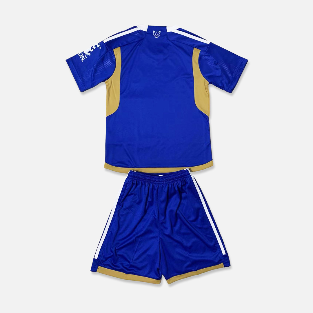 Leicester City 23-24 Home Stadium Men's Adult Jersey Set - Fans Version