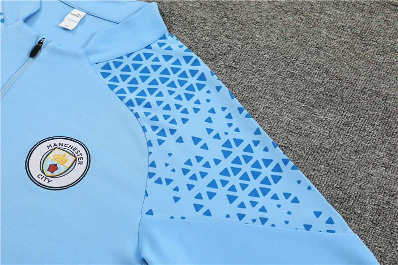 Manchester City 23-24 Long Sleeve Training Set -Light Blue