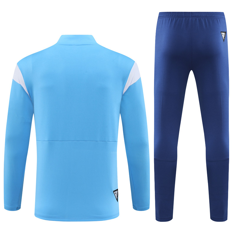 Marseille 23-24 Kids Long Sleeve Training Set Blue and White