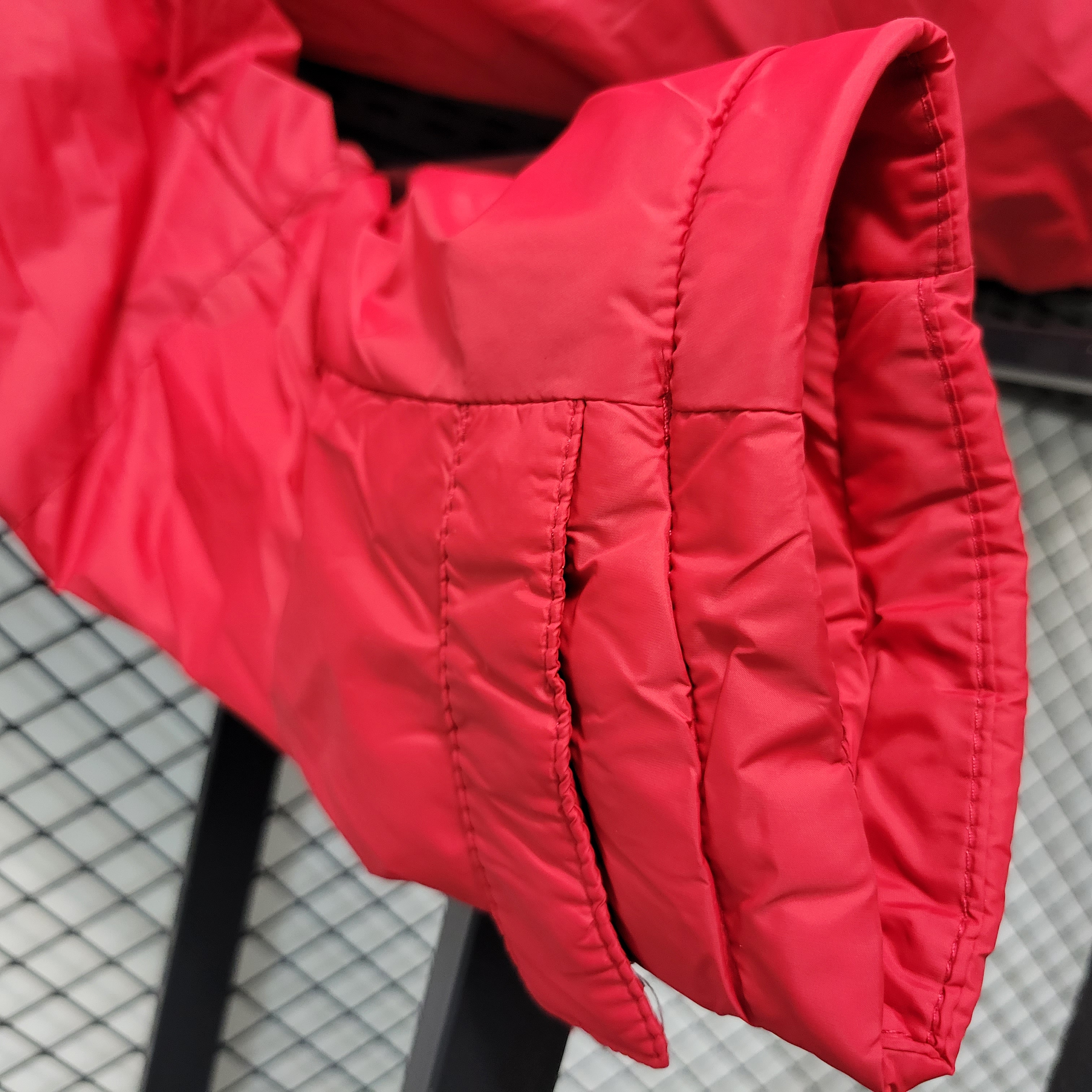 AC Milan 23-24 Men's Hooded Thermal Cotton Jacket - Red