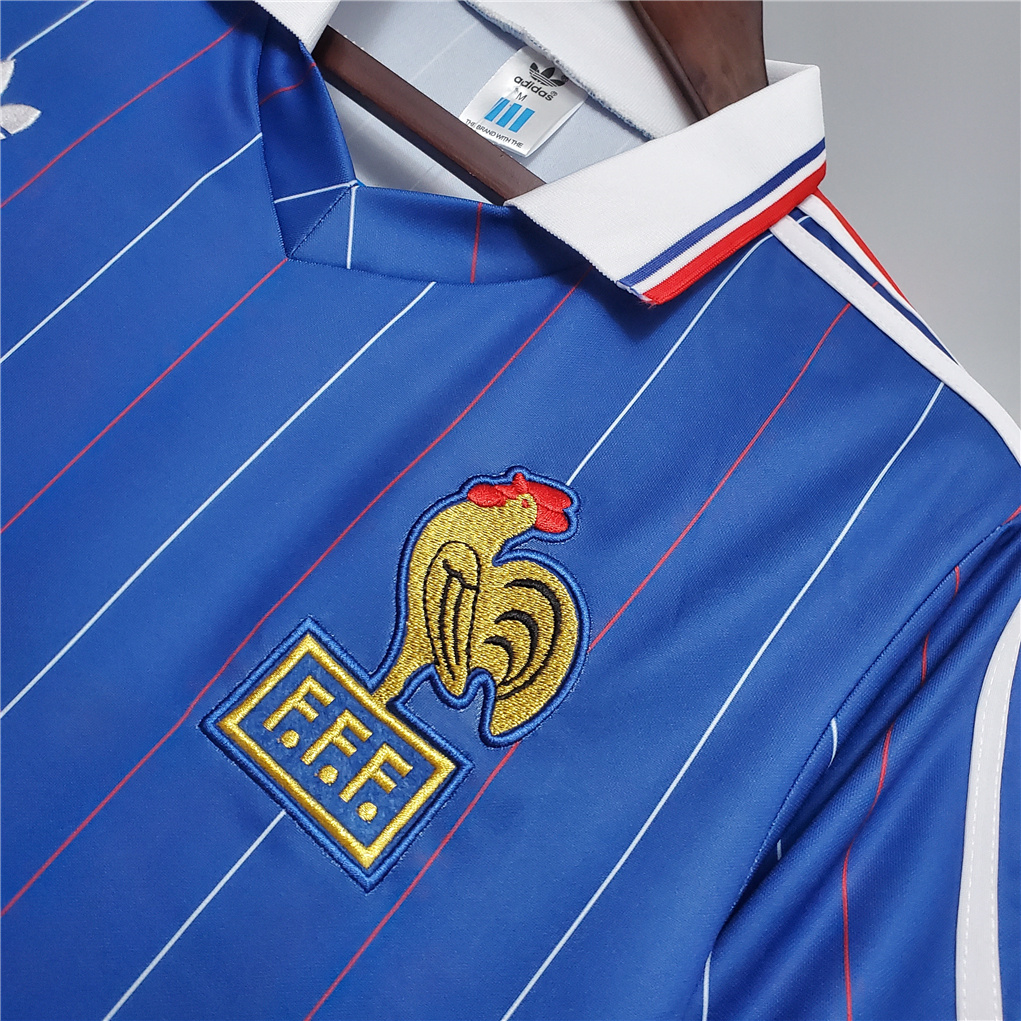 Retro France 1982 Home Stadium Jersey