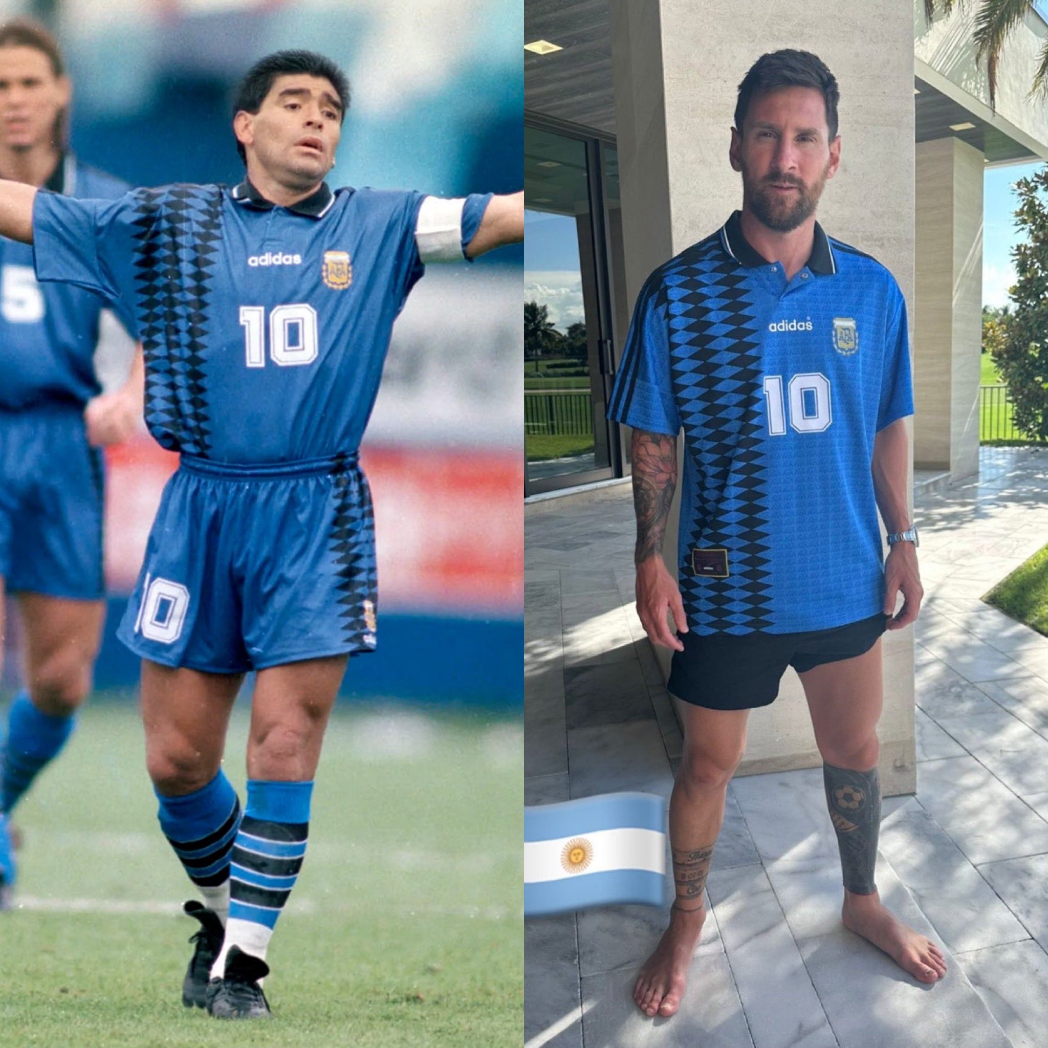 Retro Argentina 1994 Away Stadium Jersey