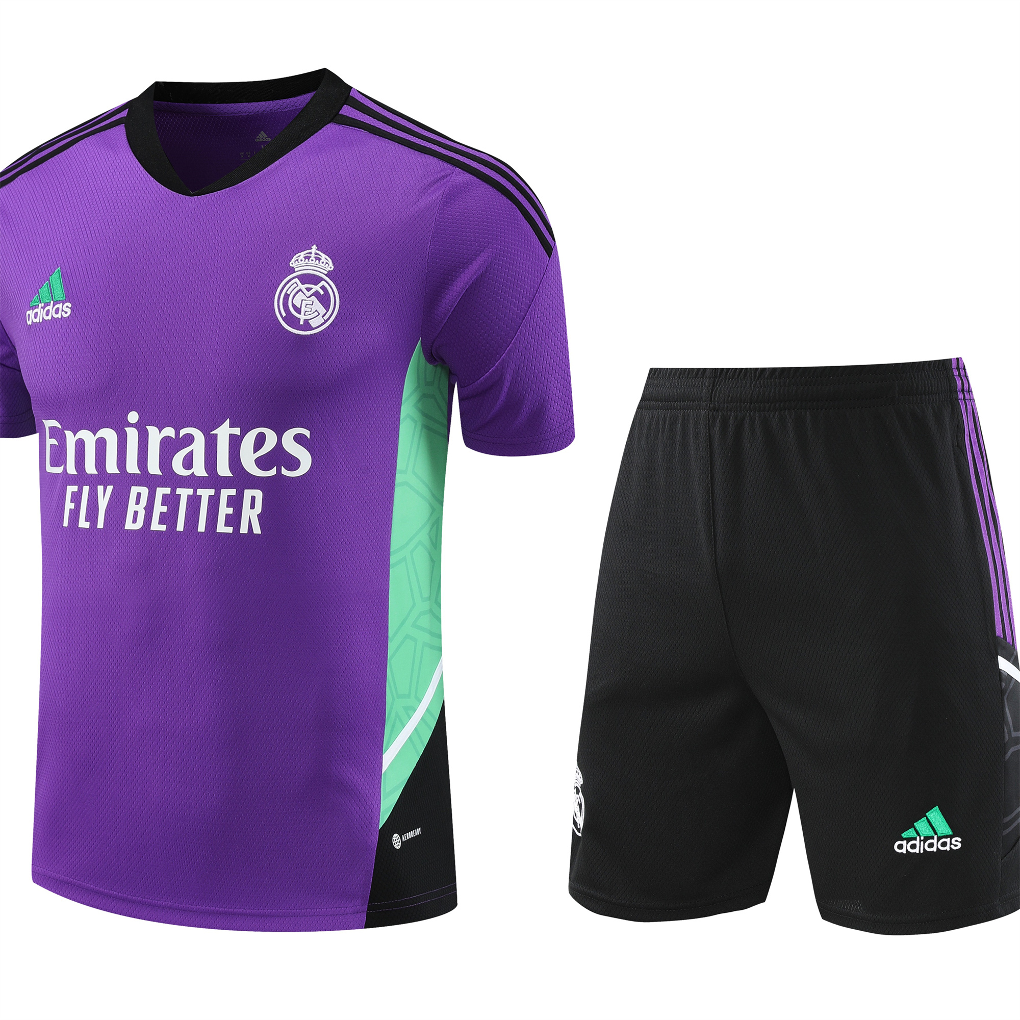 Real Madrid 23-24 Short-Sleeve Training Set - Purple