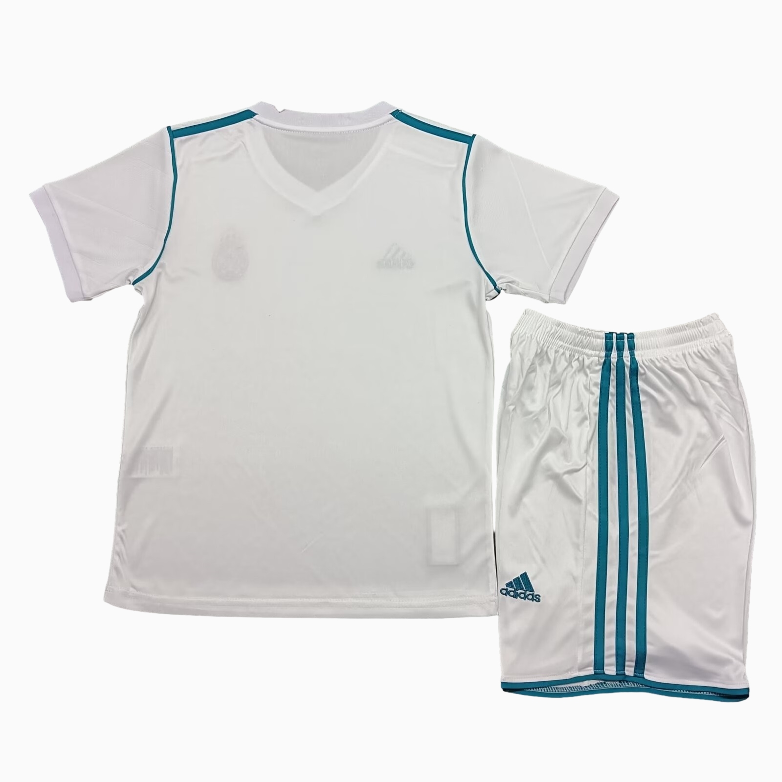 Retro Real Madrid 17-18 Home Stadium Kids Kit