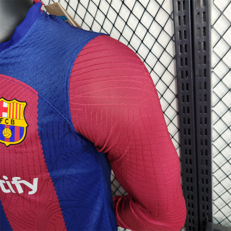 B.A.R.S.A 23-24 Home Long sleeve Jersey - Player Version