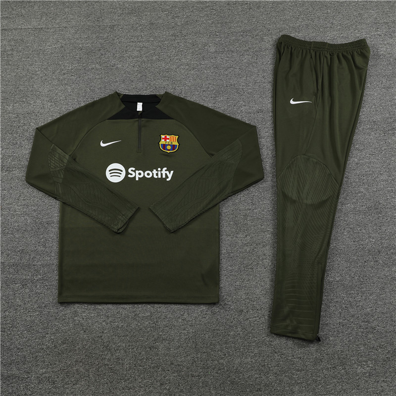 B.A.R.S.A 23-24 Kids Long Sleeve Training Set Olive Drab