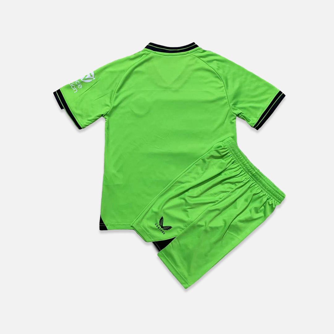 Aston Villa 23-24 Green Goalkeeper Kids Kit