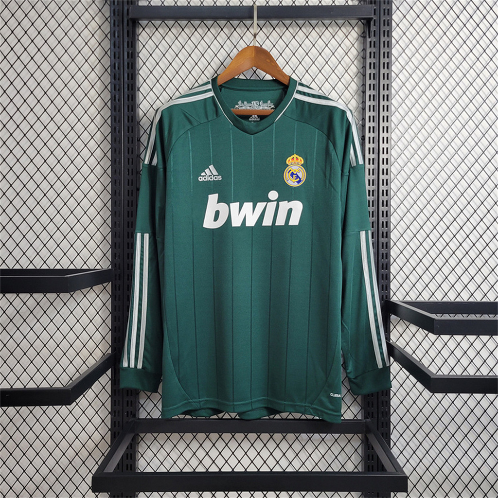 Real Madrid Retro 12-13 Third Away Long Sleeve Jersey
