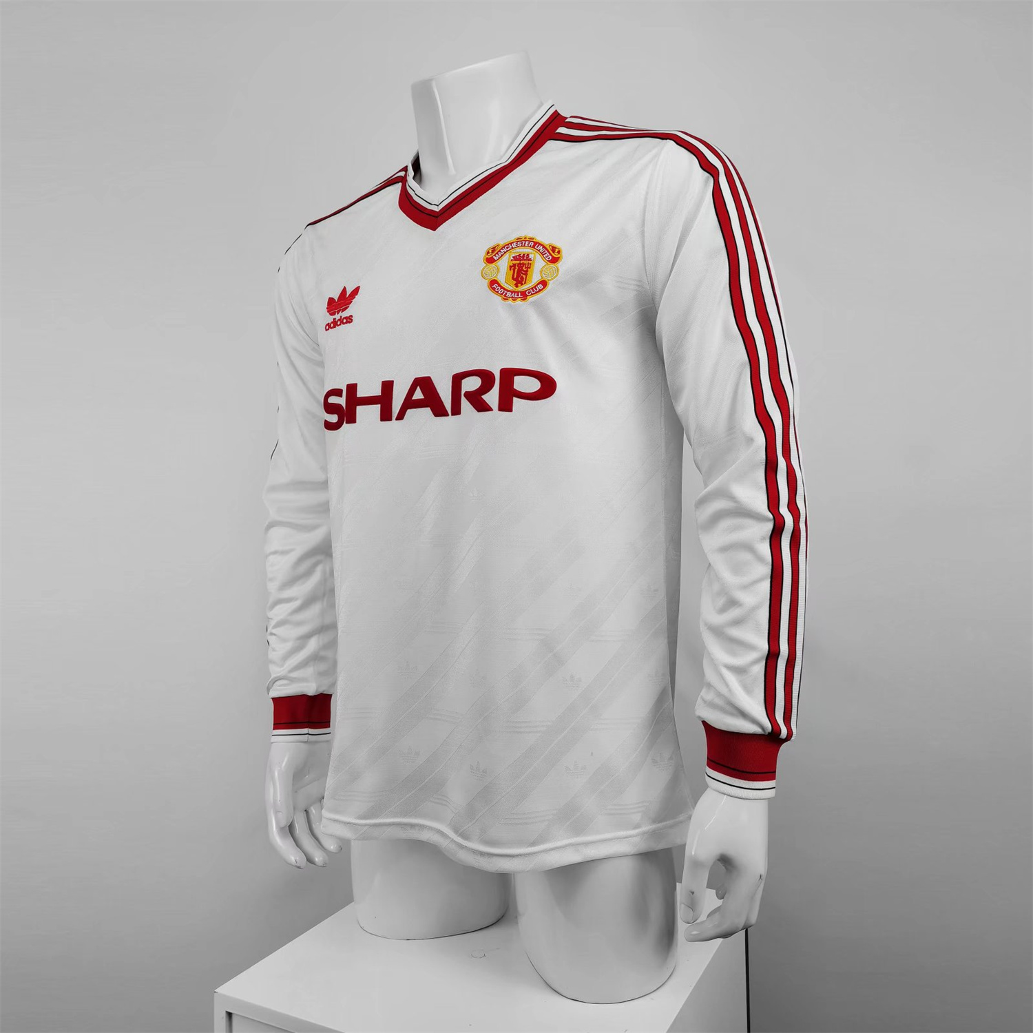 Manchester United Retro 86-88 Away Long Sleeve Jersey