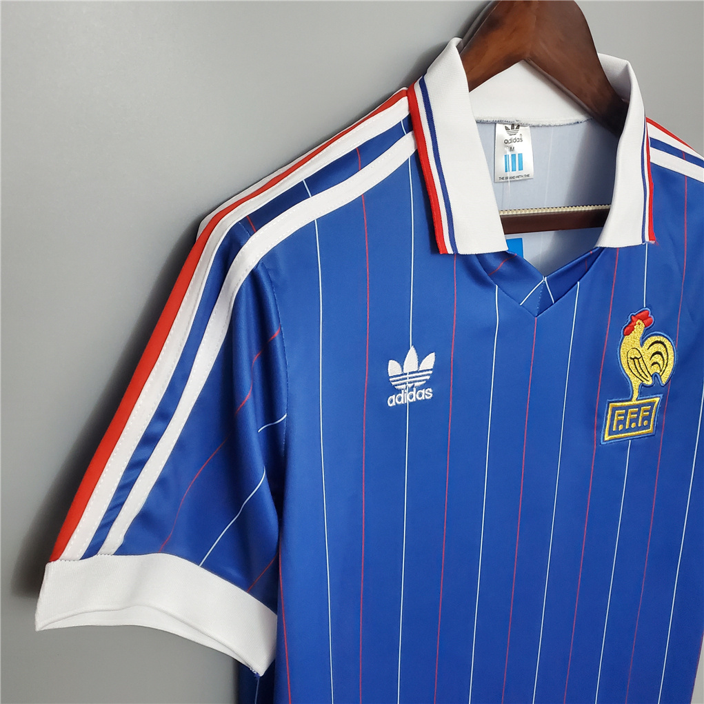 Retro France 1982 Home Stadium Jersey
