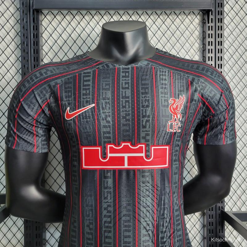 23/24 Liverpool x Lebron Black Jersey - Player Version