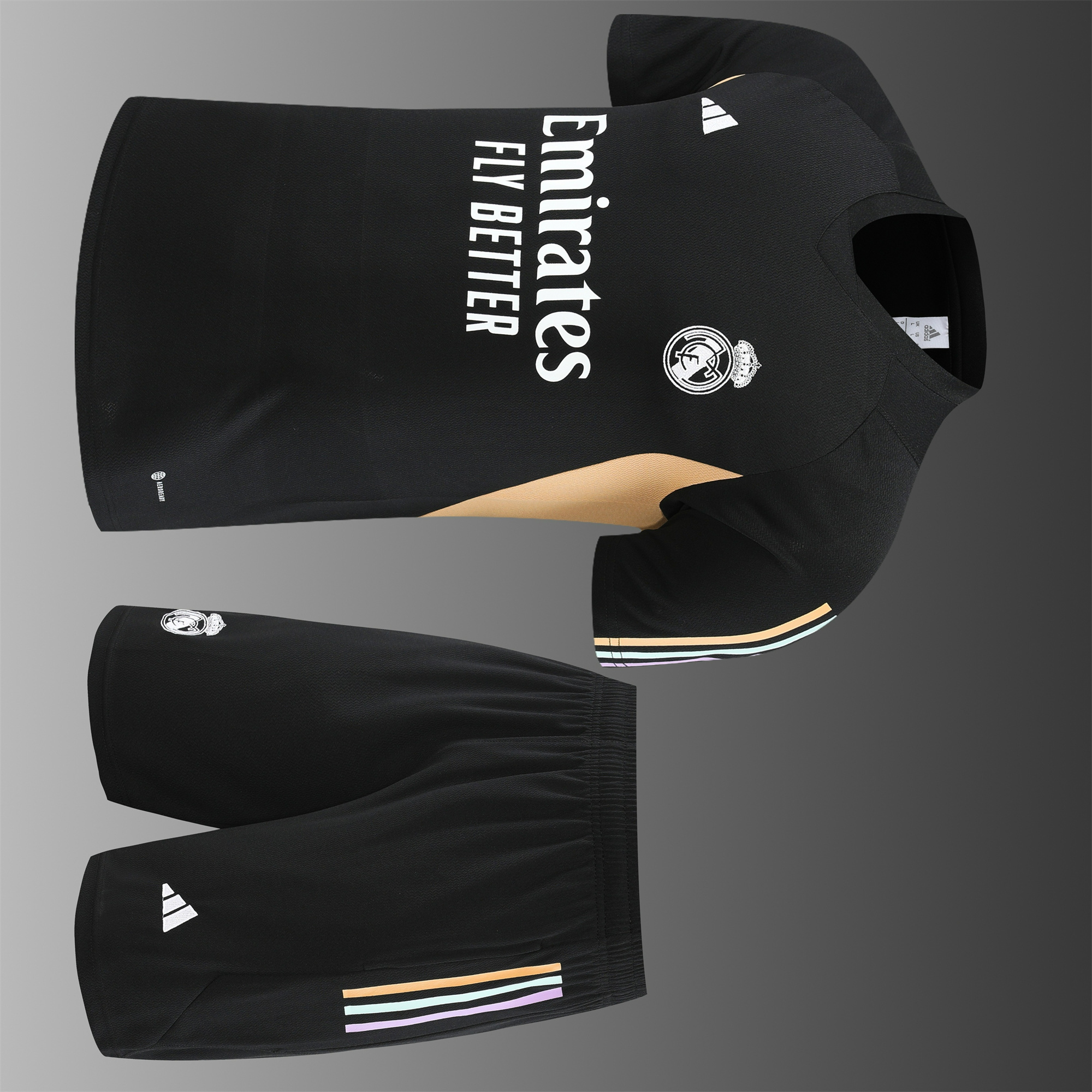 Real Madrid 23-24 Short-Sleeve Training Set - Black