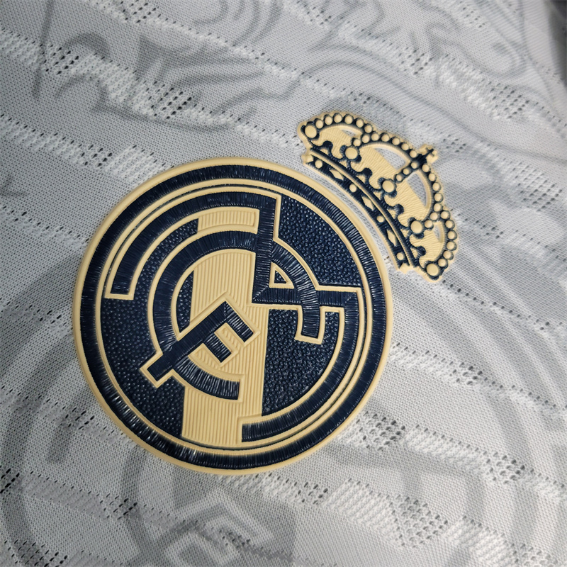 Real Madrid 23-24 White Black Jersey - Player Version